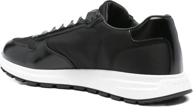 Prada Sneakers met leren vlakken Zwart - Foto 4