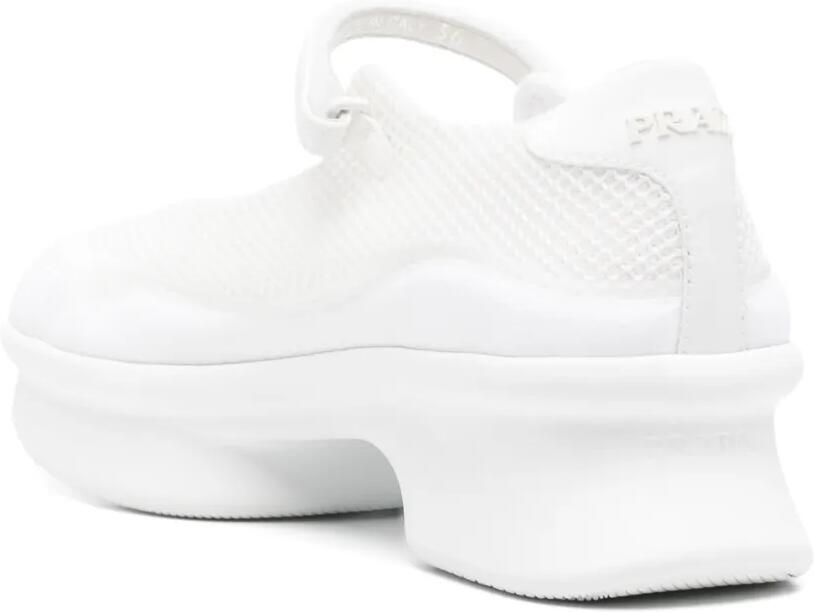 Prada Sneakers met logodetail en ronde neus Wit - Foto 2