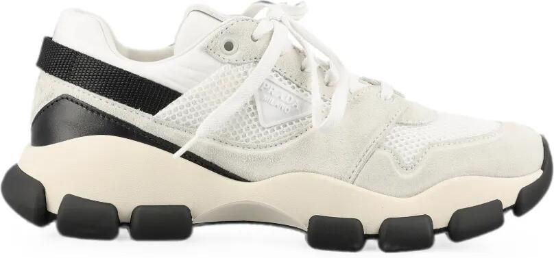 Prada Sneakers met logopatch Beige