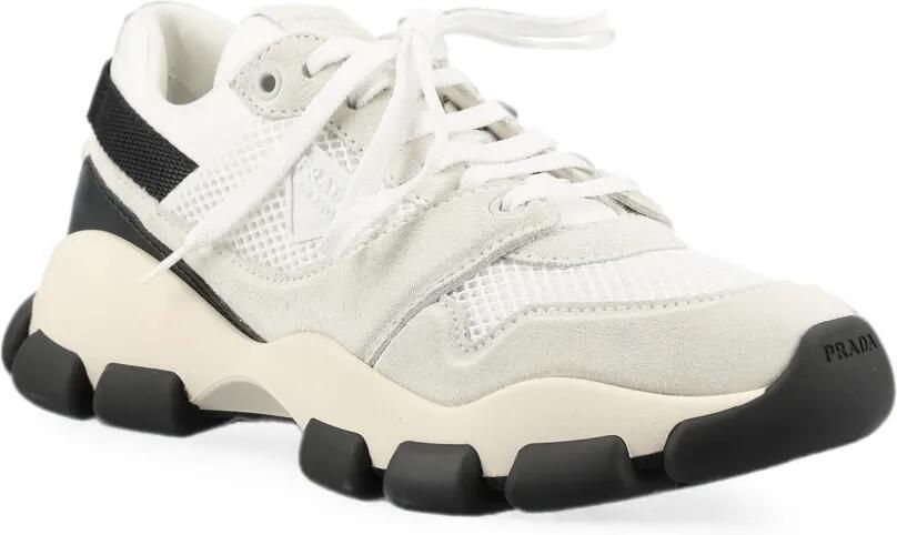 Prada Sneakers met logopatch Beige - Foto 3