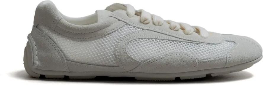 Prada Sneakers met mesh vlakken Wit