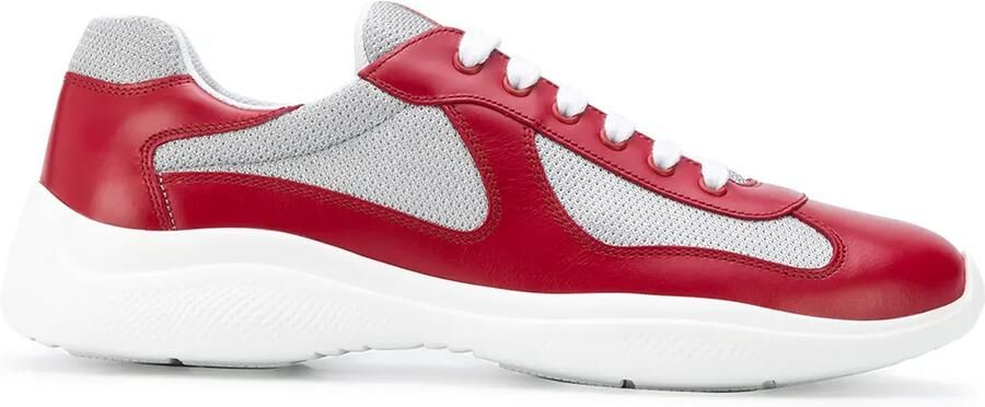 Prada Sneakers met plateauzool Rood