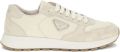 Prada Sneakers met triangel-logo Beige - Beige