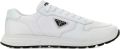 Prada Sneakers met triangel logo Wit - Wit