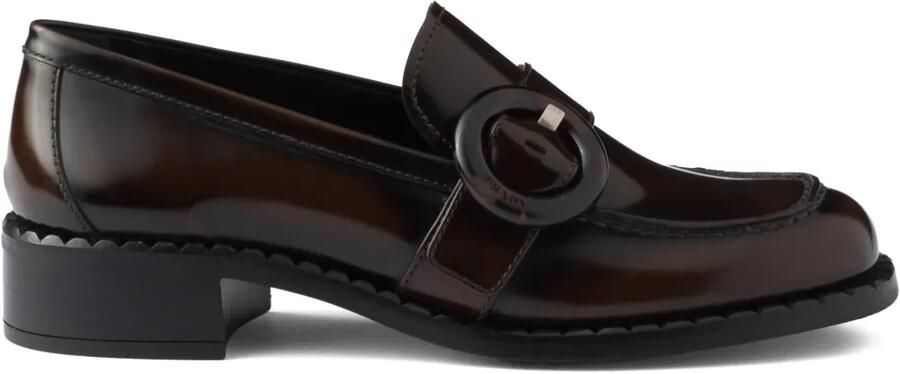 Prada Sneakers van geborsteld leer Bruin