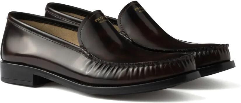 Prada Sneakers van geborsteld leer Bruin - Foto 5