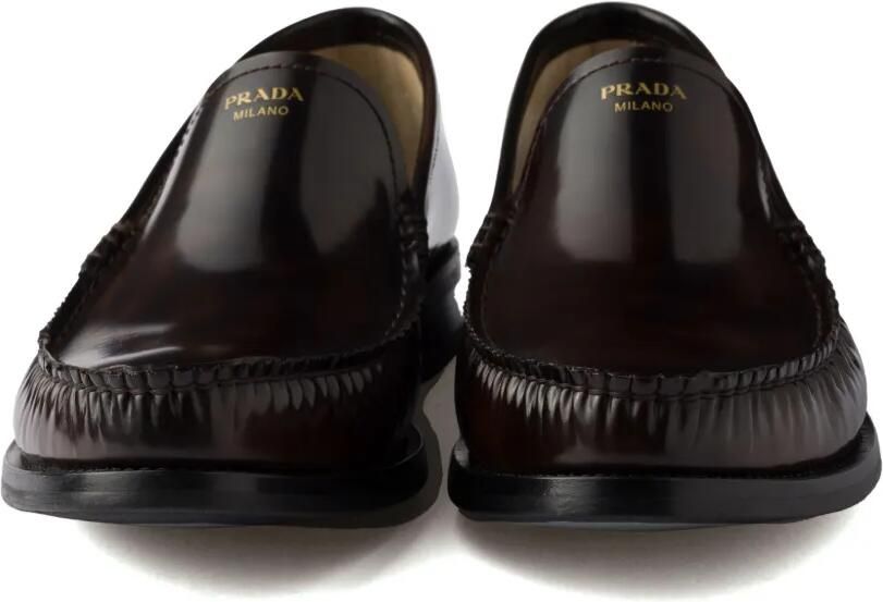 Prada Sneakers van geborsteld leer Bruin - Foto 3