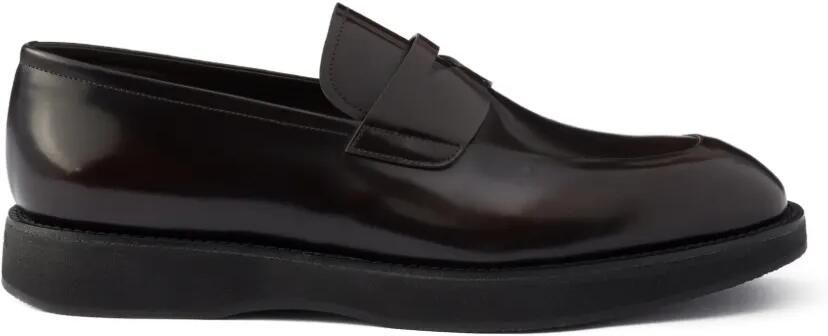 Prada Sneakers van geborsteld leer Bruin