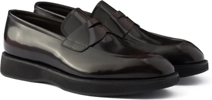 Prada Sneakers van geborsteld leer Bruin - Foto 3