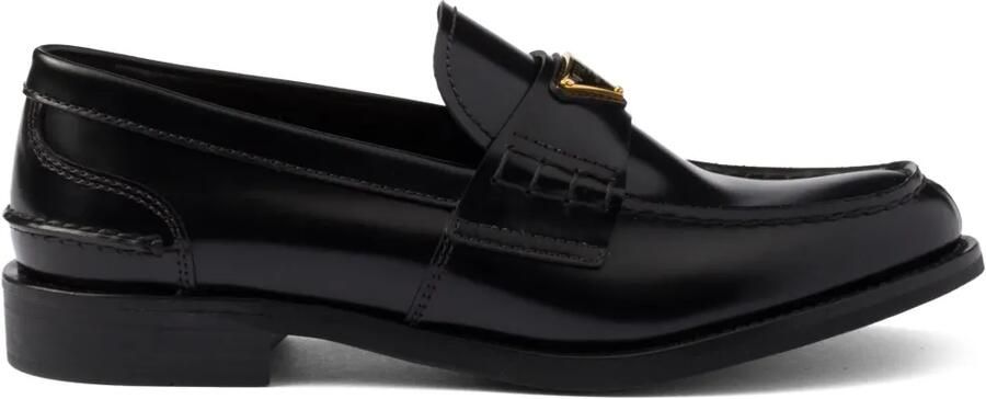 Prada Sneakers van geborsteld leer Zwart