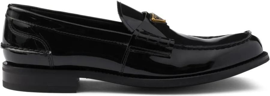 Prada Sneakers van geborsteld leer Zwart