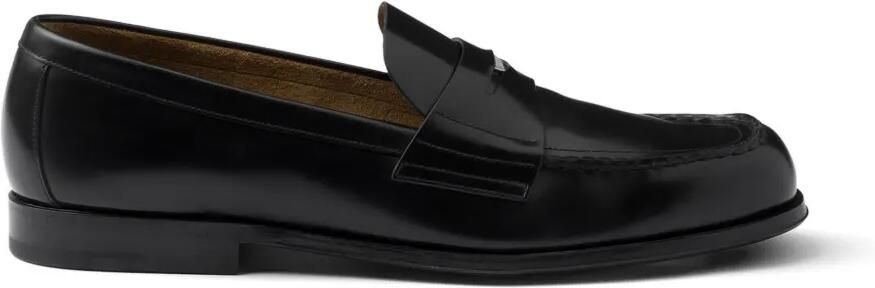 Prada Sneakers van geborsteld leer Zwart