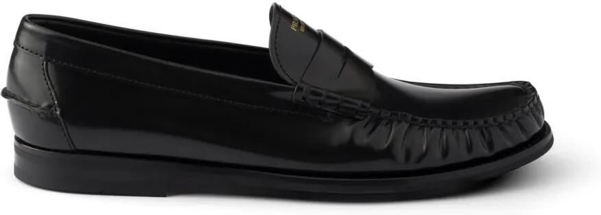 Prada Sneakers van geborsteld leer Zwart