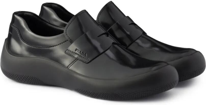 Prada Sneakers van geborsteld leer Zwart - Foto 4