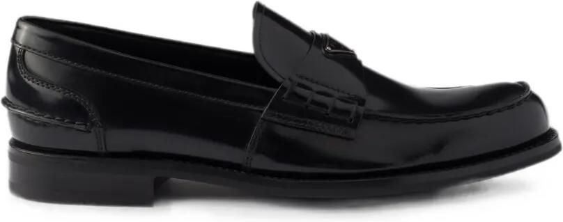 Prada Sneakers van geborsteld leer Zwart