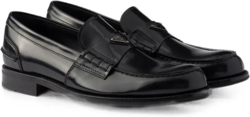 Prada Sneakers van geborsteld leer Zwart - Foto 5