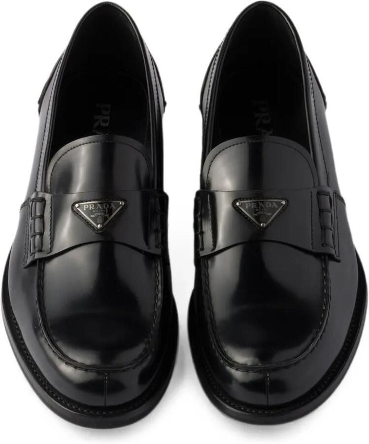 Prada Sneakers van geborsteld leer Zwart - Foto 2