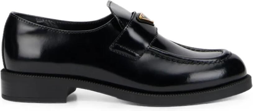 Prada Sneakers van geborsteld leer Zwart