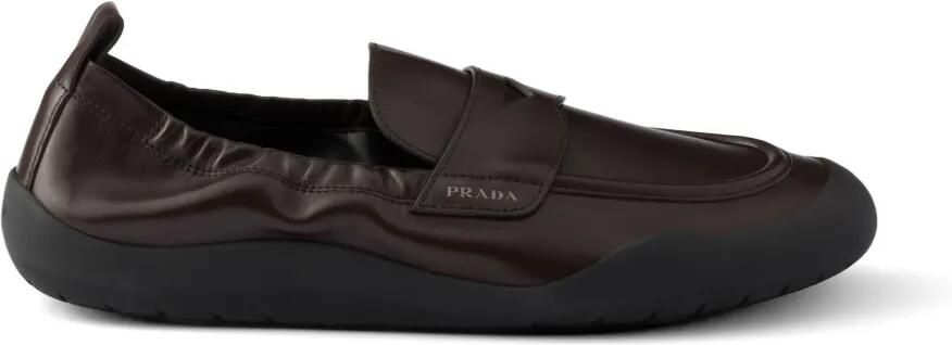 Prada Speedrock leren loafers Bruin