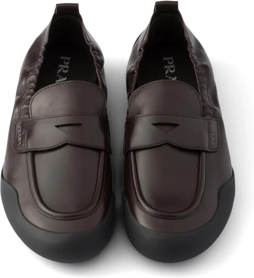 Prada Speedrock leren loafers Bruin - Foto 2
