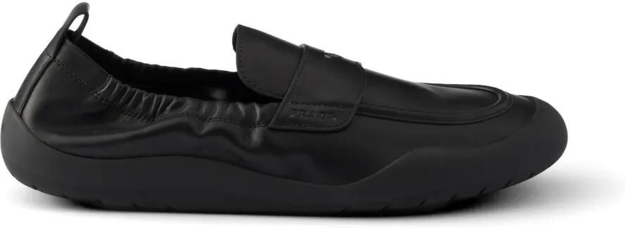 Prada Speedrock leren loafers Zwart