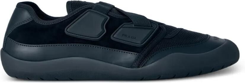 Prada Speedrock leren sneakers met mesh Zwart