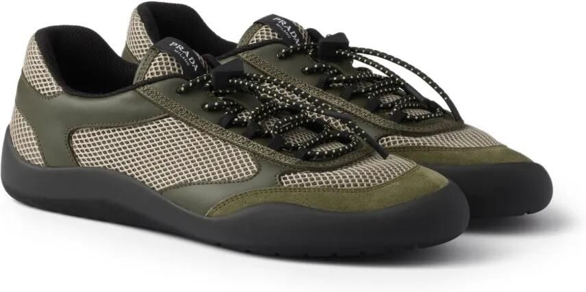 Prada Speedrock mesh sneakers Groen - Foto 4