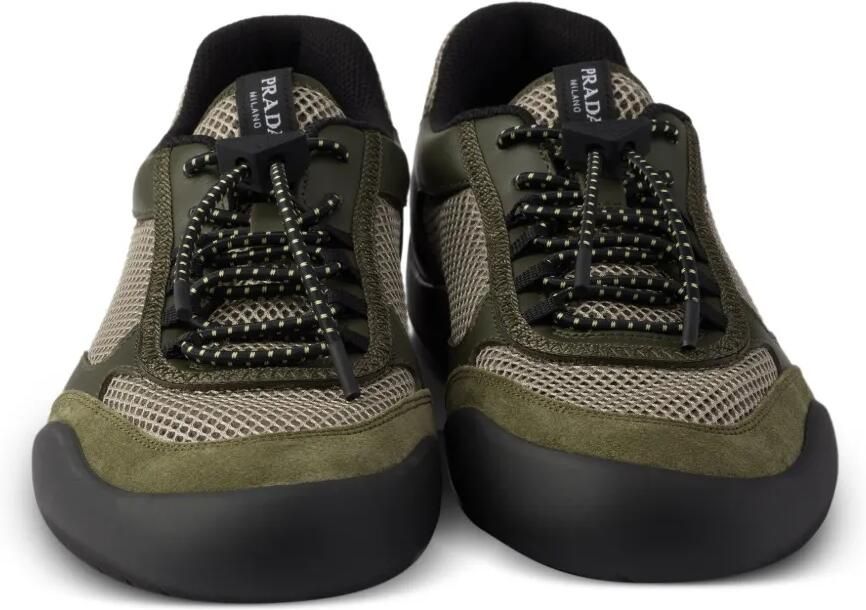 Prada Speedrock mesh sneakers Groen - Foto 3