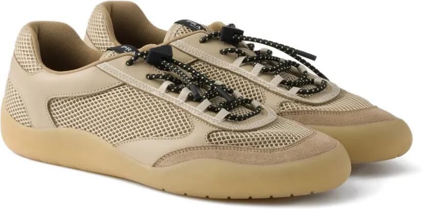 Prada Speedrock mesh stof sneakers Beige - Foto 4