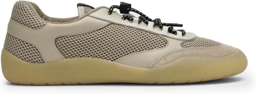 Prada Speedrock mesh stof sneakers Beige