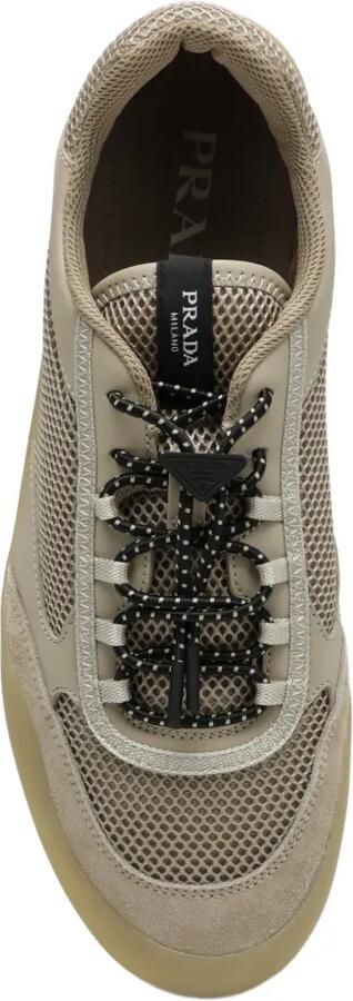 Prada Speedrock mesh stof sneakers Beige - Foto 4