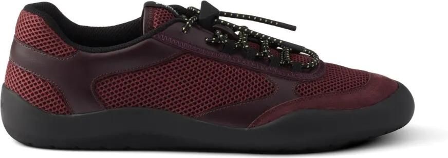 Prada Speedrock mesh stof sneakers Rood