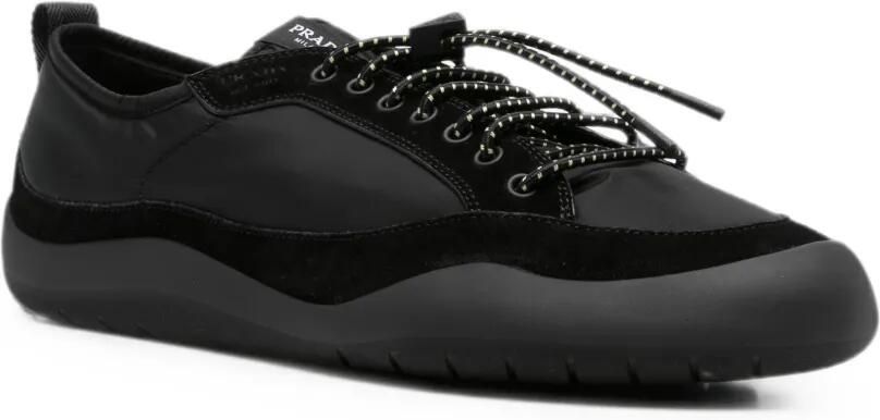 Prada Speedrock Re-Nylon en suède sneakers Zwart - Foto 2