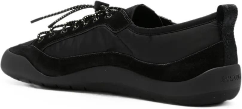 Prada Speedrock Re-Nylon en suède sneakers Zwart - Foto 3