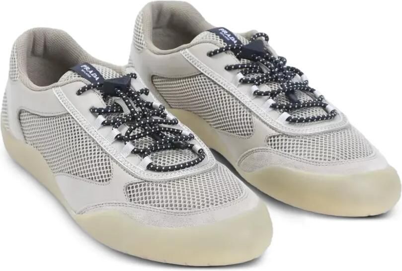 Prada Speedrock sneakers met leren afwerking Wit - Foto 3
