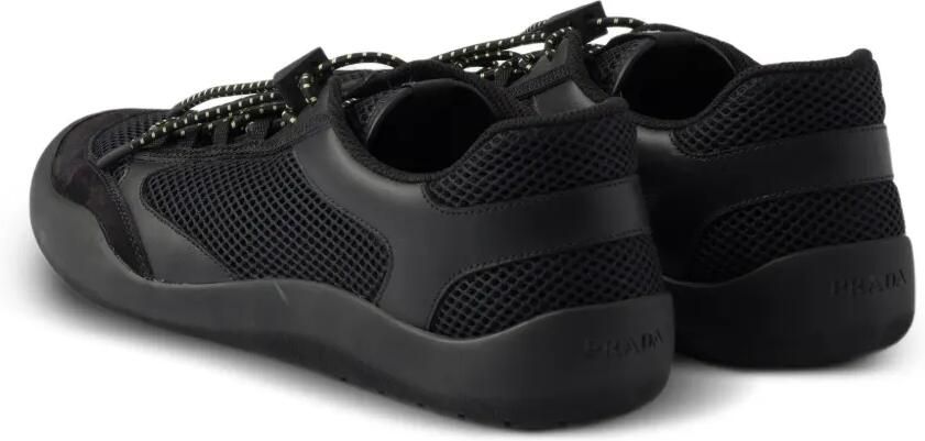 Prada Speedrock sneakers met mesh vlakken Zwart - Foto 3