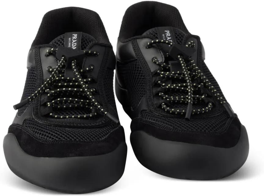 Prada Speedrock sneakers met mesh vlakken Zwart - Foto 2