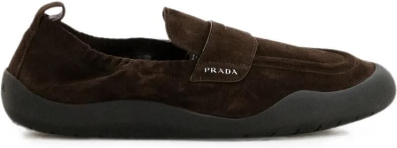 Prada Speedrock suede slip-on loafers Bruin