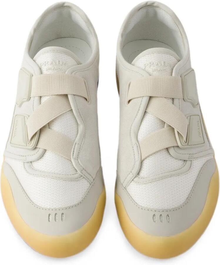 Prada Speedrock technische mesh en leren sneakers Beige - Foto 2