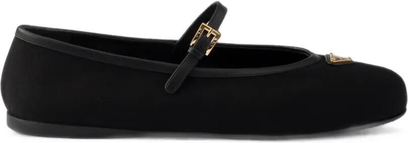 Prada Stoffen ballerina's Zwart