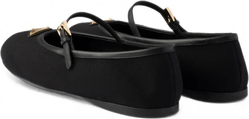 Prada Stoffen ballerina's Zwart - Foto 4