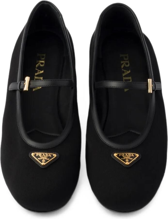 Prada Stoffen ballerina's Zwart - Foto 2