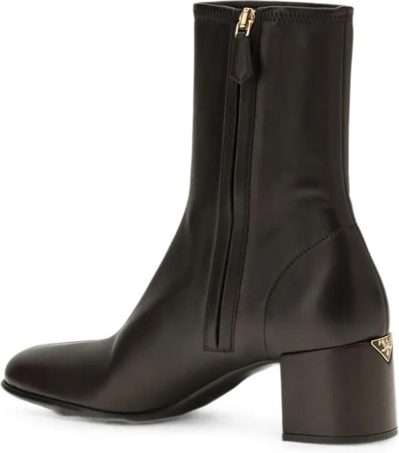 Prada Stretch nappaleren laarzen Zwart - Foto 2