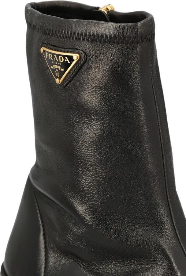 Prada Stretch nappaleren laarzen Zwart - Foto 4