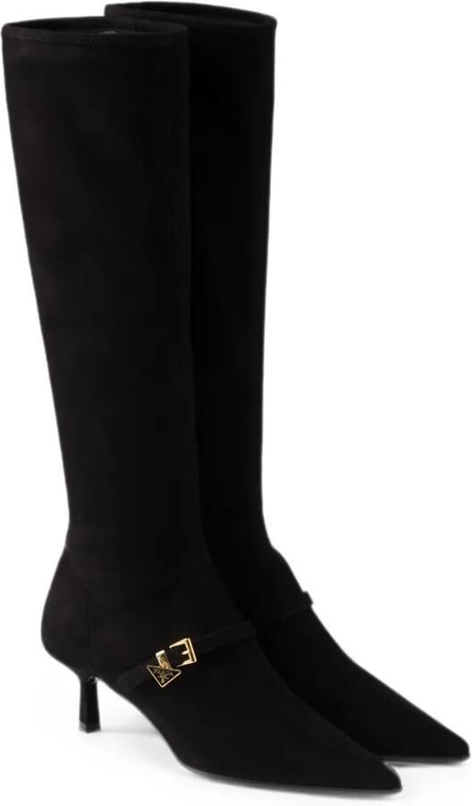 Prada Stretch suède laarzen Zwart - Foto 3