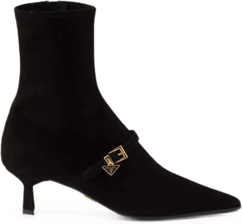 Prada Stretch suède laarzen Zwart