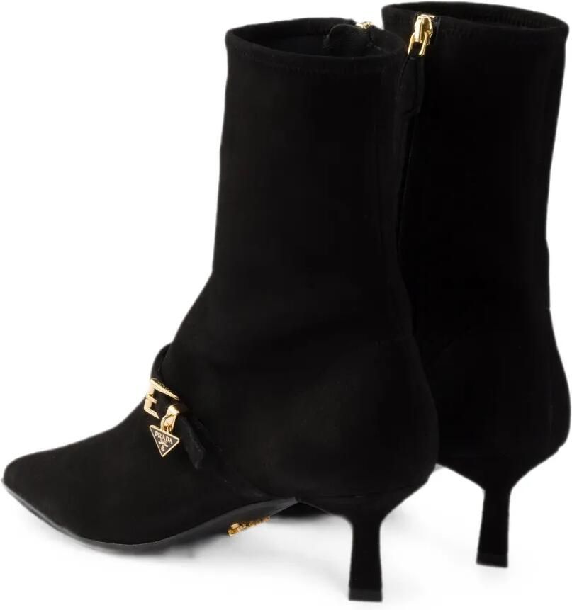 Prada Stretch suède laarzen Zwart - Foto 2