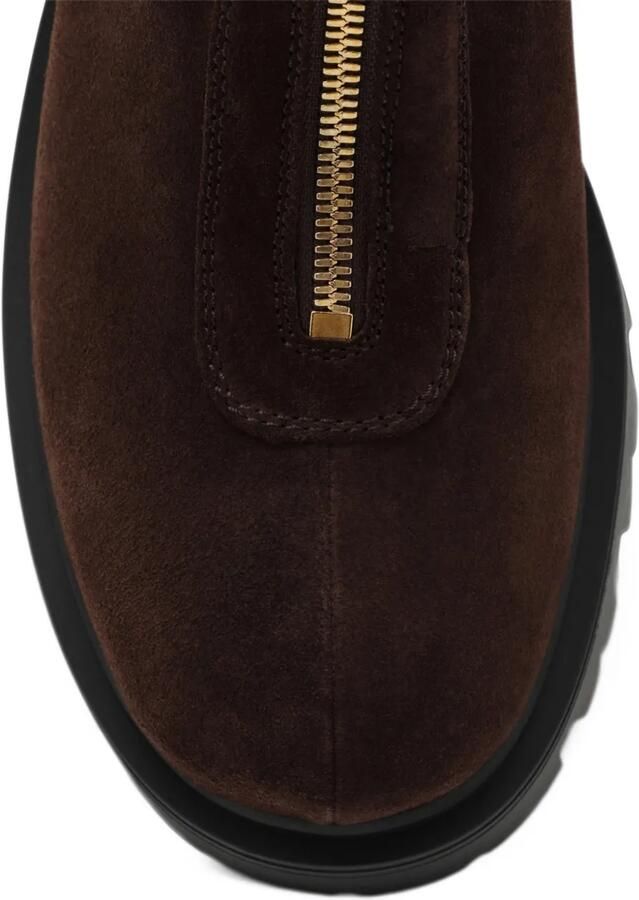 Prada Stride suede booties with zip Bruin - Foto 2