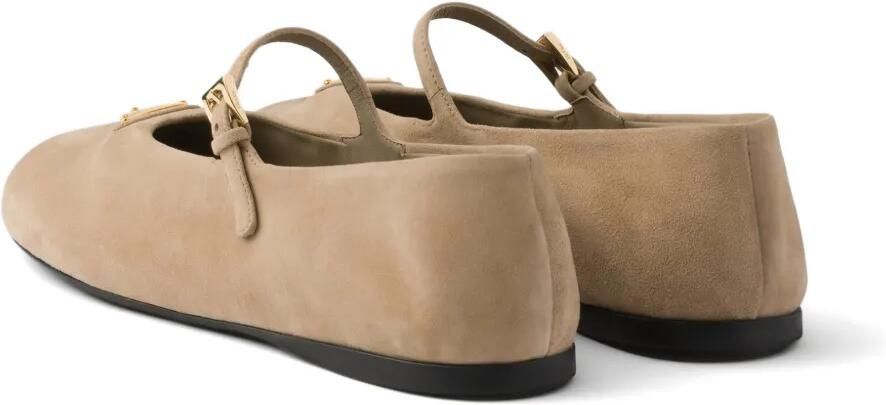 Prada Suède ballerina's Beige - Foto 4