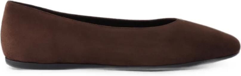 Prada Suède ballerina's Bruin